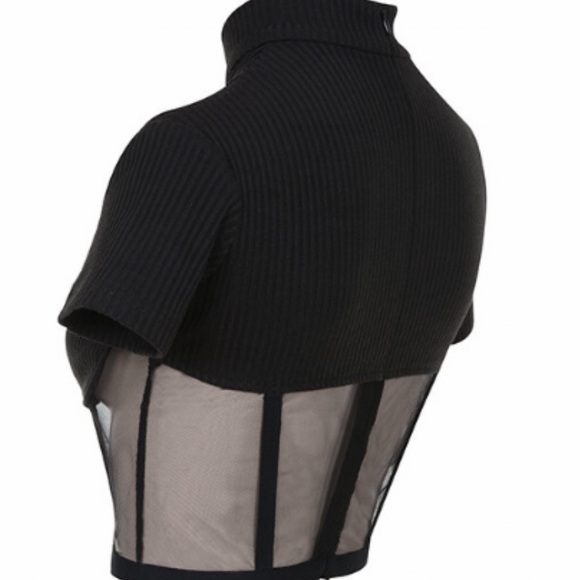 Mistress Rocks bustier mesh panel top so SEXY NWT - Picture 13 of 17